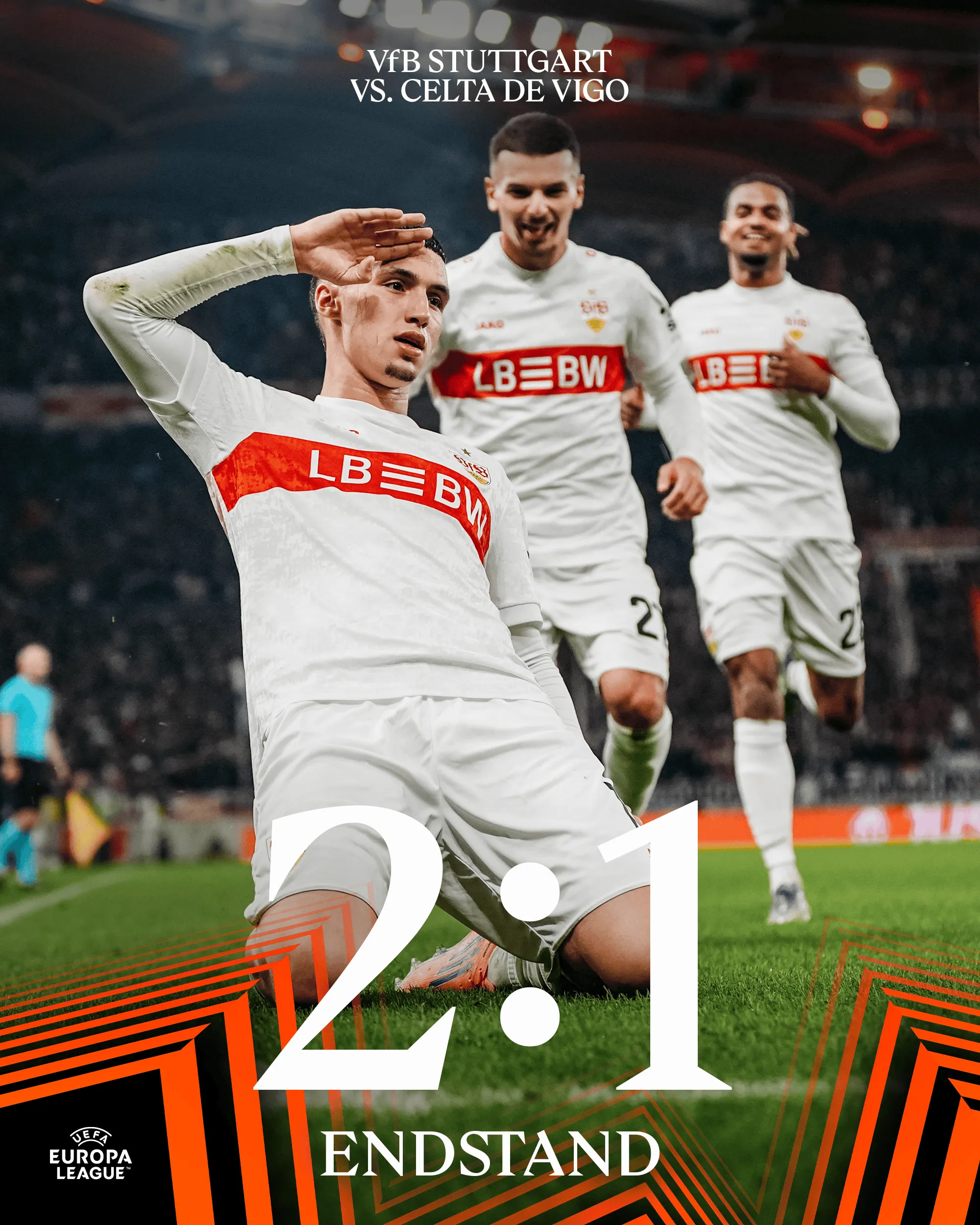斯图加特2-1塞尔塔,哈努斯连场破门,努贝尔献助攻 斯图加特2-1塞尔塔,哈努斯连场破门,努贝尔献助攻